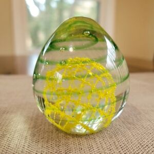 Vintage Egg Shaped Art Glass